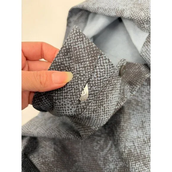 Lululemon Mens XXL Airing Easy Long Sleeve Shirt Button Up Pixel Blue Classic - Picture 5 of 8